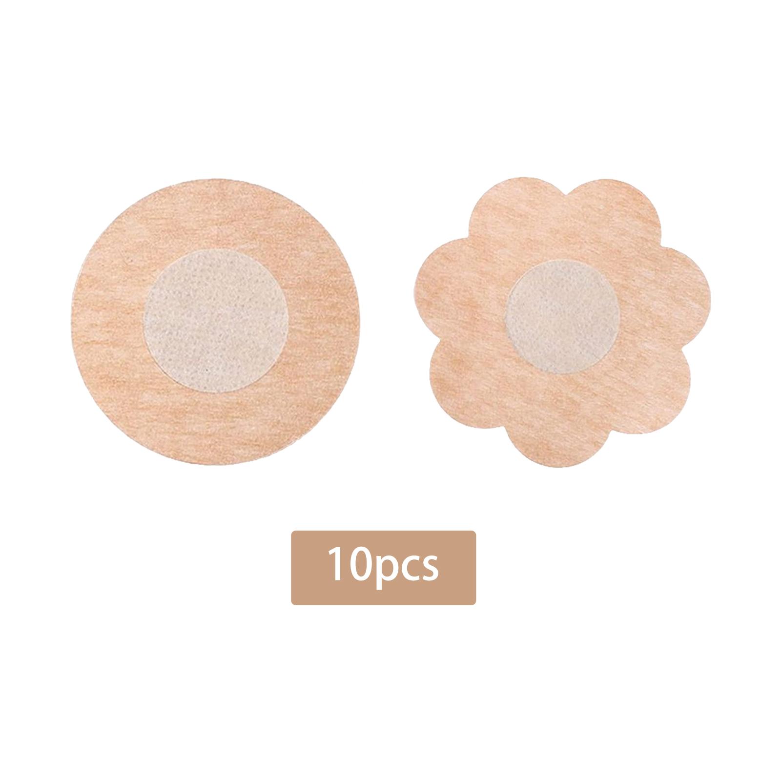 Nipple Cover Pasties - 10개입 가슴 패스티 꽃 모양 투명