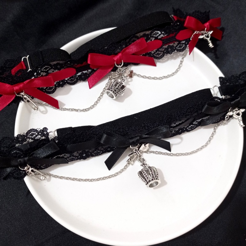 새로운 섹시한 조절 가능한 신축성 있는 레그 체인 블랙 - Garter Belt Set 리뷰 및 가격