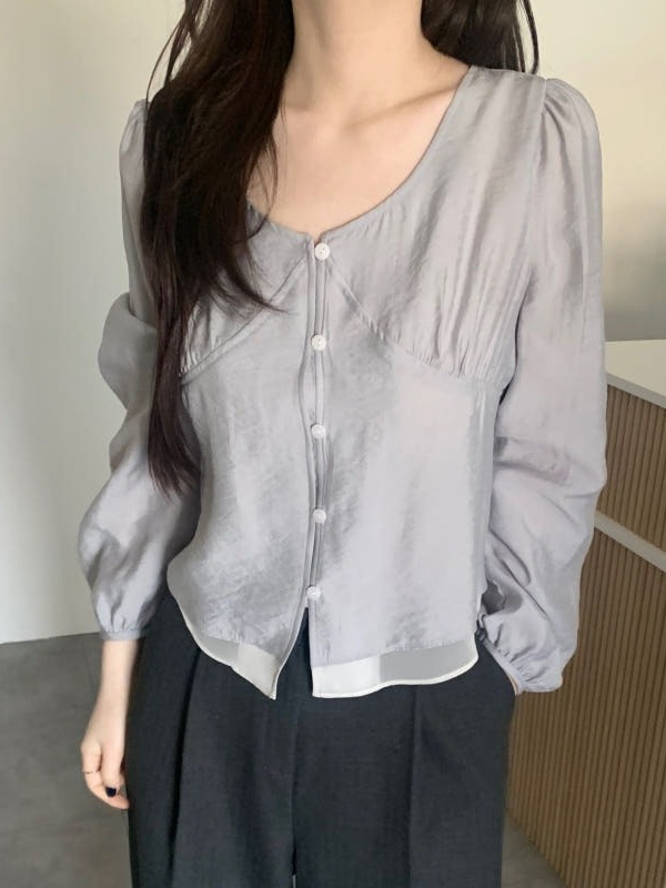 2026년 봄 여성용 시크 버블 슬리브 셔츠 허리 조절 - Corset Waist Cinch 리뷰 및 가격